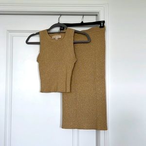 Michael Kors 2 piece set Gold XS
